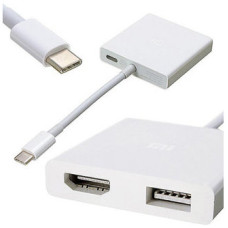 Адаптер Xiaomi Adapter USB-C to HDMI+USB-C+USB3.1 White (CUP4005CN)
