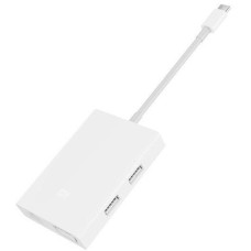 Адаптер Xiaomi Adapter USB-C to VGA+2xUSB3.0+RJ-45 White (JGQ4005TY)