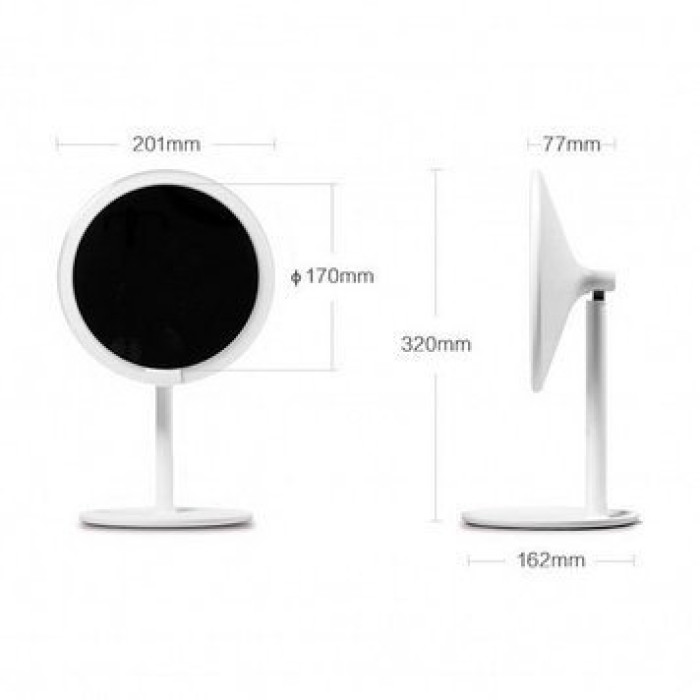 Дзеркало для макіяжу Xiaomi AMIRO LUX High Color HD Daylight 17 см (AML004S)