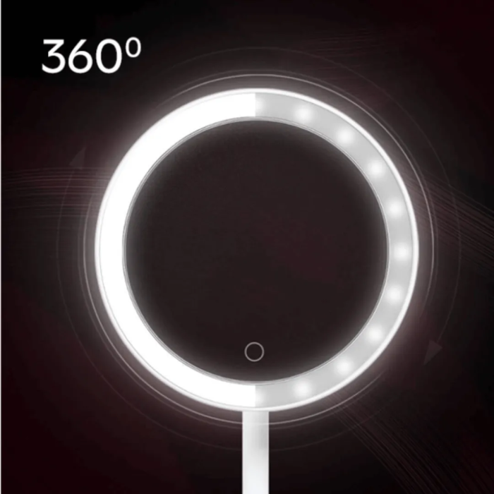 Дзеркало для макіяжу Xiaomi DOCO Daylight Mirror HZJ001 USB pink