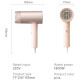 Фен Xiaomi DOCO Dl Negative Ion Hair Dryer Pink AN002