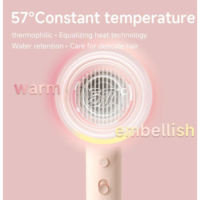 Фен Xiaomi DOCO Dl Negative Ion Hair Dryer Pink AN002