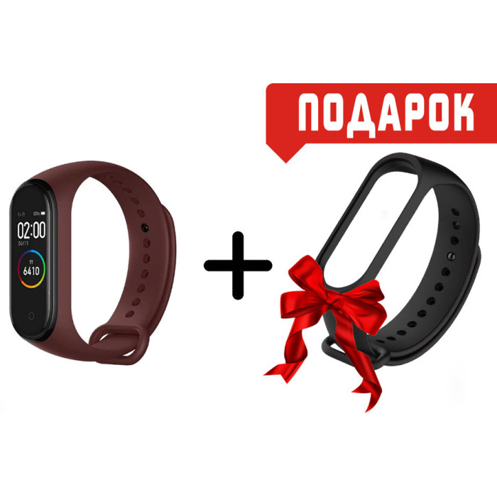 Фітнес-браслет Xiaomi Mi Smart Band 4 Red + Ремінець