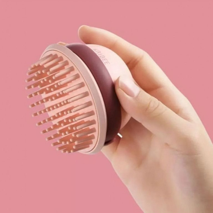 Расческа массажная антистатическая Xiaomi Kribee Electric Massage Comb (EP1164-3C) Pink