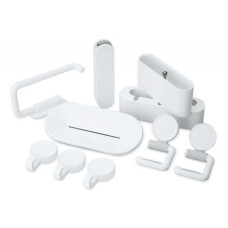 Набір настінних тримачів для ванної кімнати Happy Life Bathroom set 5pcs White