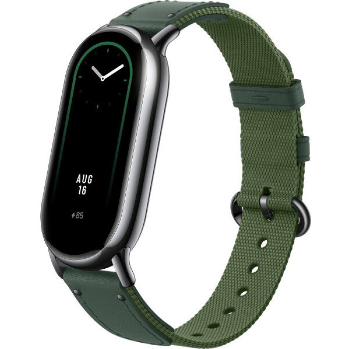 Ремінець Xiaomi Braided Strap Green (BHR7306GL) для Xiaomi Mi Smart Band 8