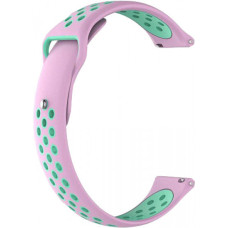 Ремінець Xiaomi Silicone Strap for Amazfit Stratos, 22mm, Pink-Green (AMZSTRSILNIKE-RG)
