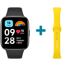 Смарт-годинник Xiaomi Redmi Watch 3 Active Black + Yellow Strap