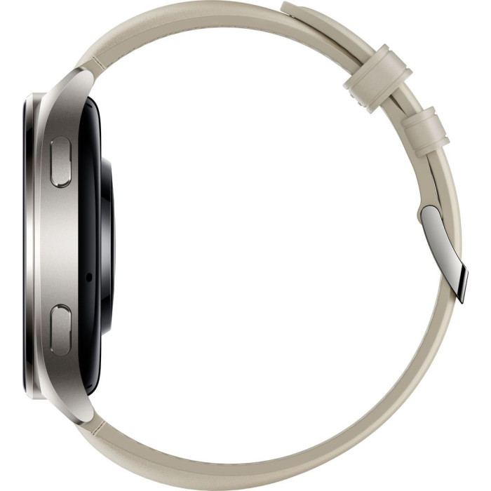 Смарт-годинник Xiaomi Watch 2 Titan Gray Case with White Leather Strap (Global)