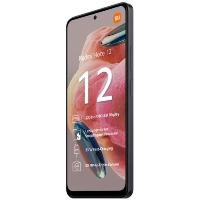 Смартфон Xiaomi Redmi Note 12 8/256GB Black (no NFC)
