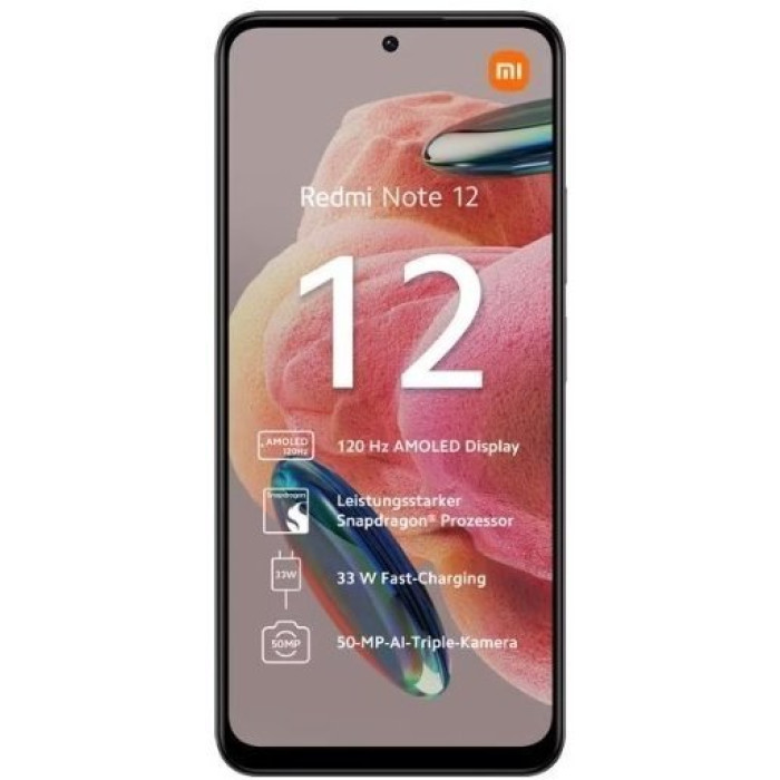 Смартфон Xiaomi Redmi Note 12 8/256GB Black (no NFC)