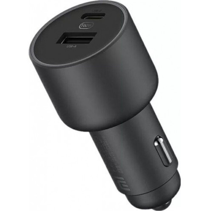 Зарядний пристрій Xiaomi Car Charger USB+USB-C 100W Black (CC07ZM)