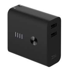 Зарядний пристрій Xiaomi ZMI USB Wall Charger 2xUSB 3A + Power Bank 5200mAh Black (APB01A)