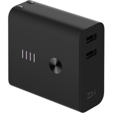 Зарядний пристрій Xiaomi ZMI USB Wall Charger 2xUSB 3A + Power Bank 6500mAh Black (APB01)